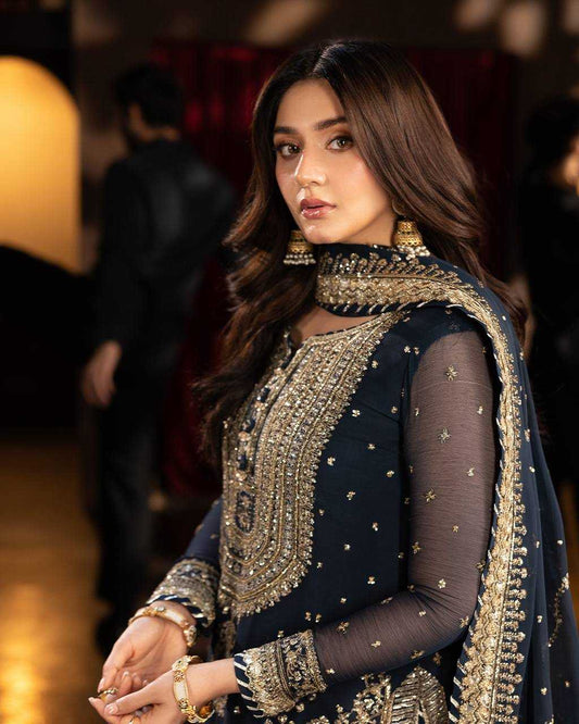 Faux Georgette Sharara Salwar Suits Designer Collection