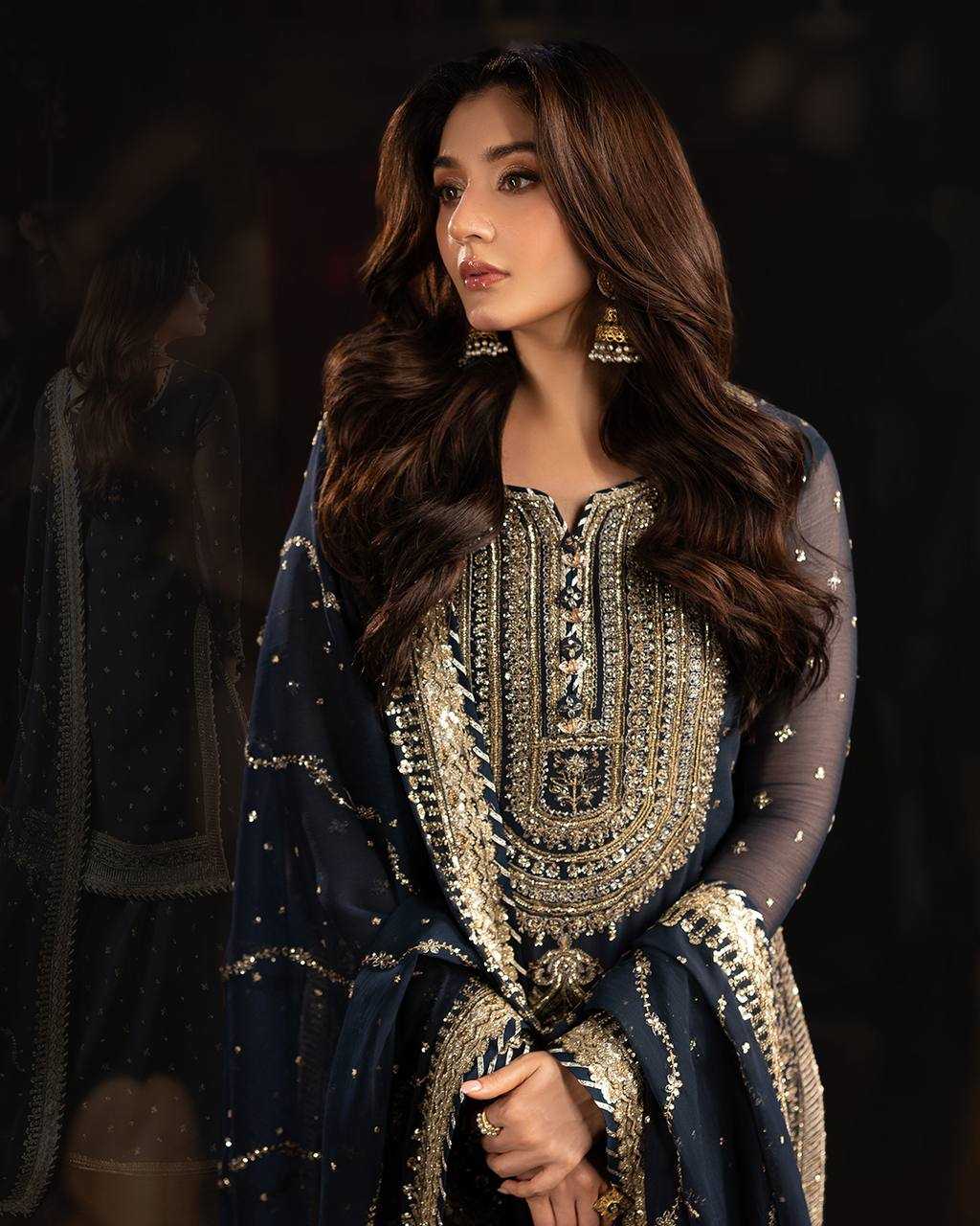 Faux Georgette Sharara Salwar Suits Designer Collection