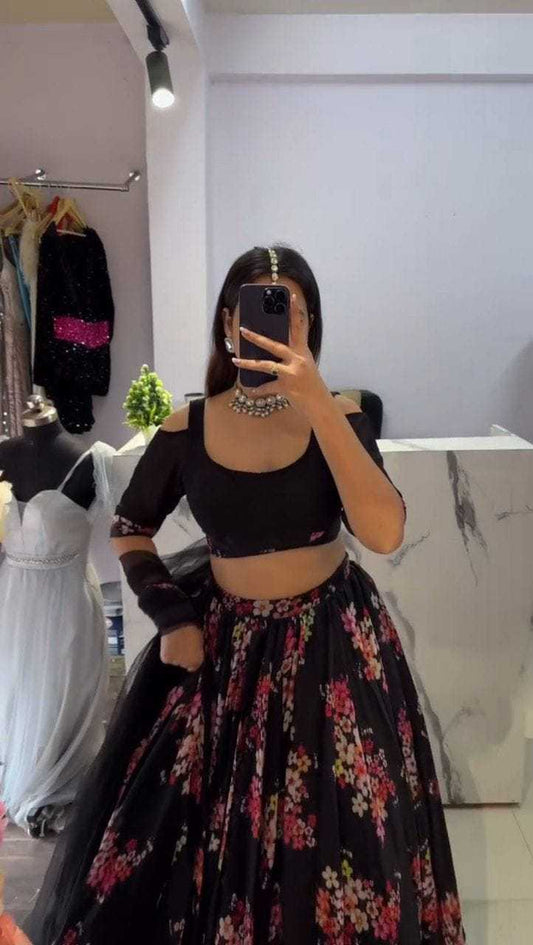 Faux Georgette Lehengas Plus Size Collections