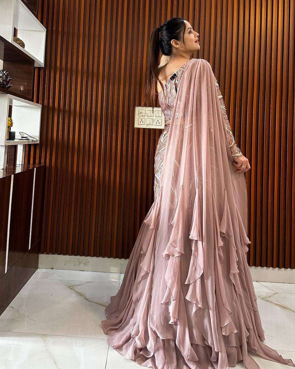 FAUX GEORGETTE DESIGNER FANCY LEHENGAS