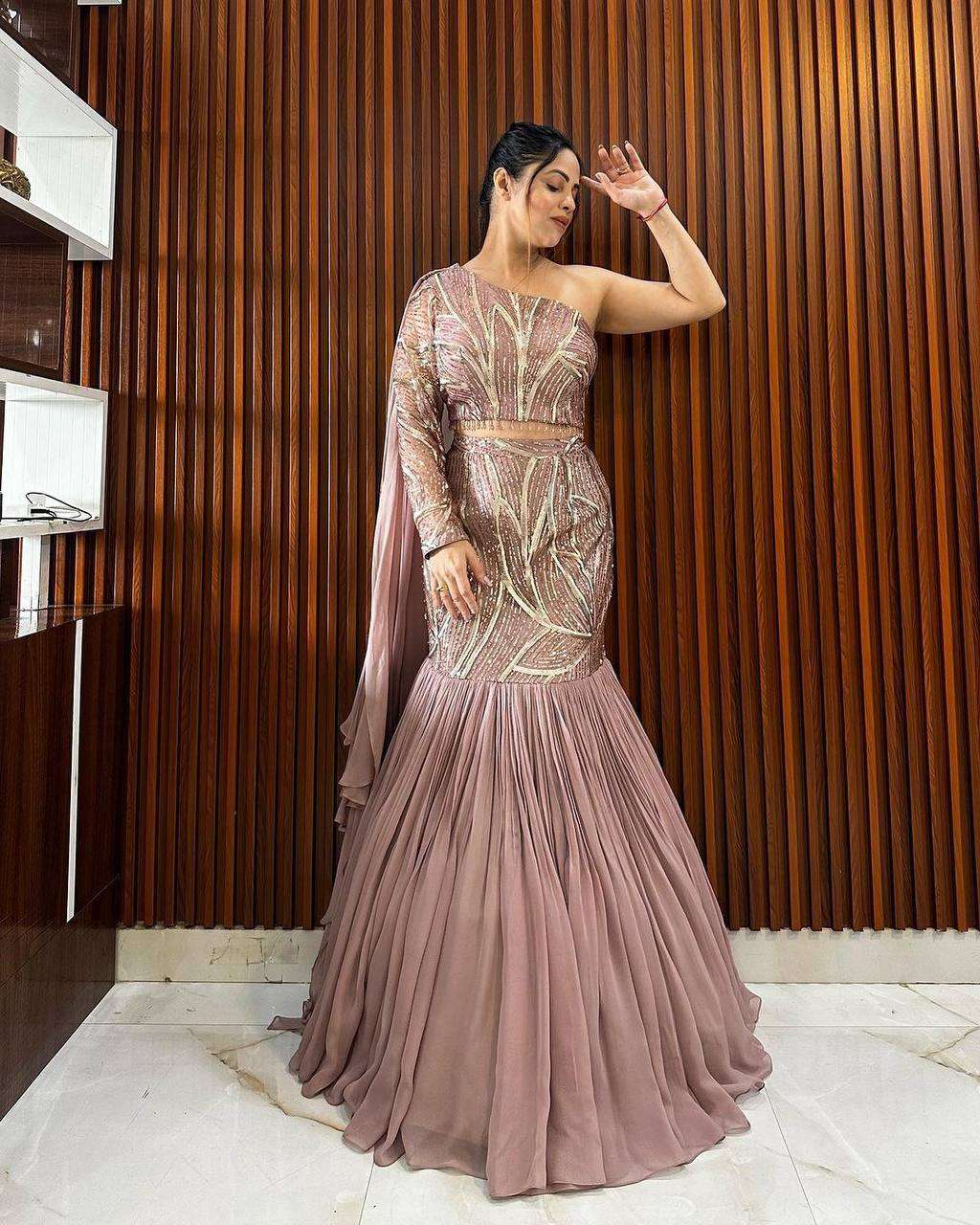 FAUX GEORGETTE DESIGNER FANCY LEHENGAS