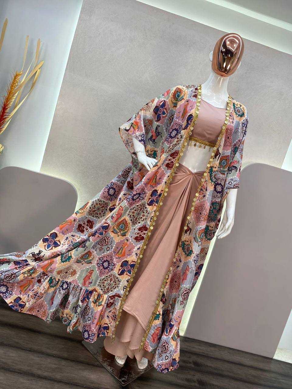 FIONA SILK INDO WESTERN DRESS