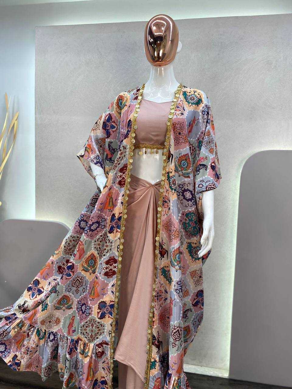 FIONA SILK INDO WESTERN DRESS