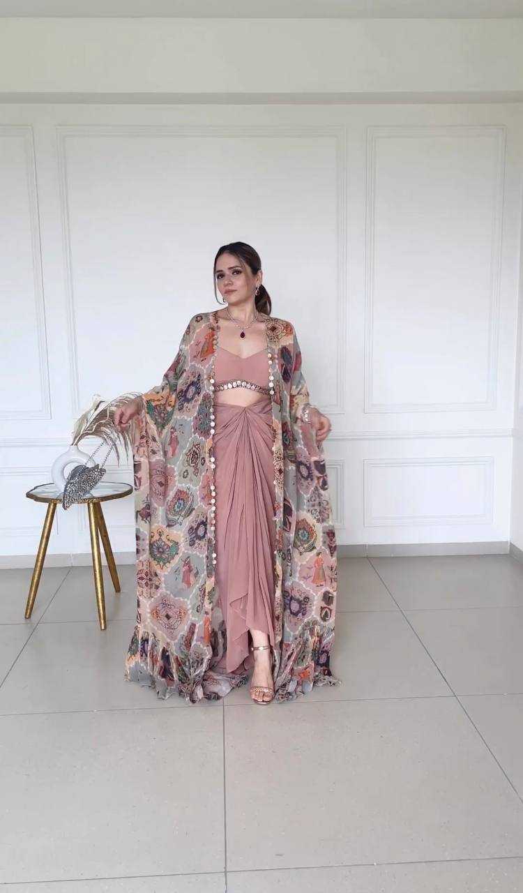FIONA SILK INDO WESTERN DRESS