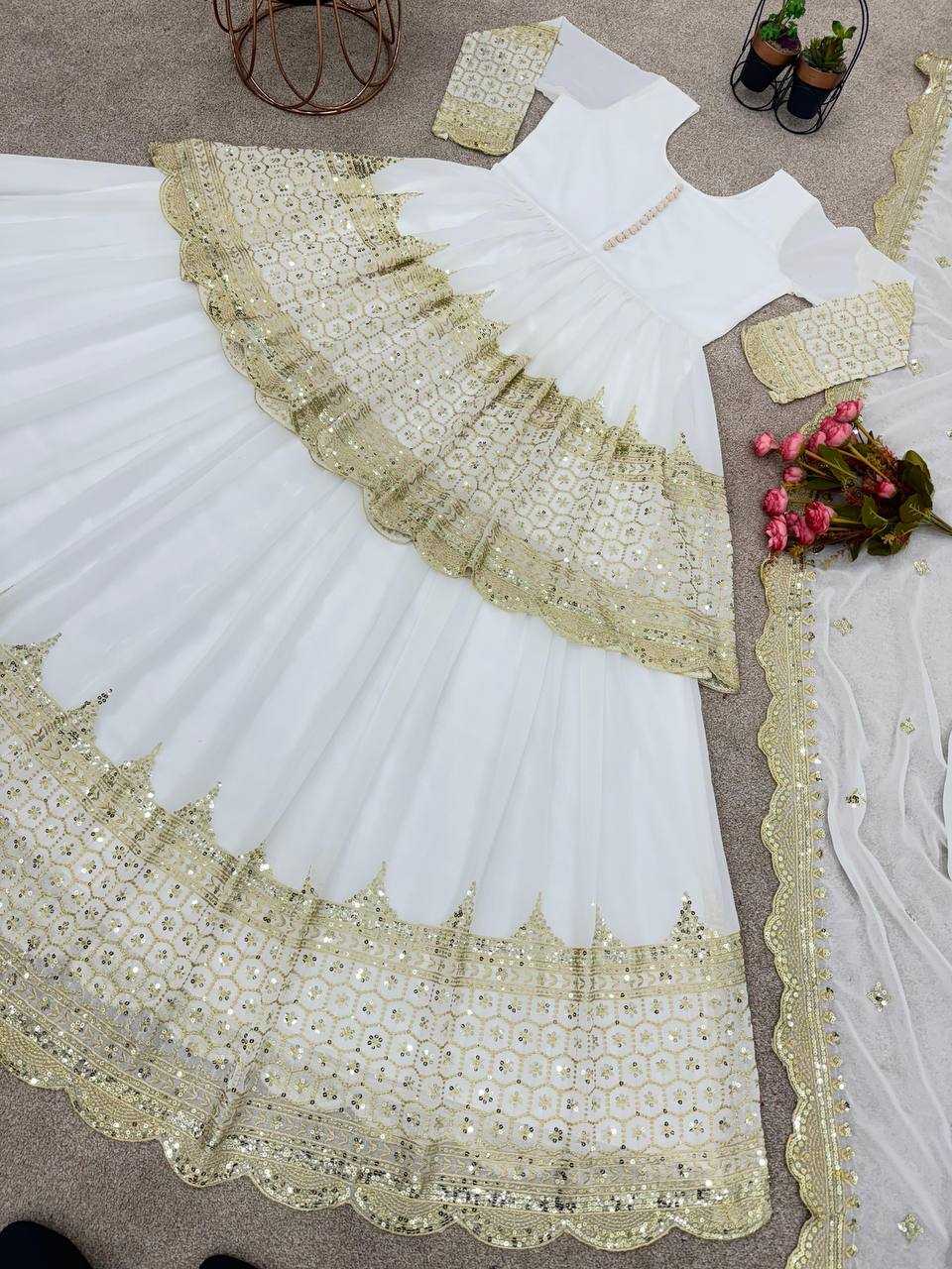 Georgette Embroidered Lehengas Wedding Collections