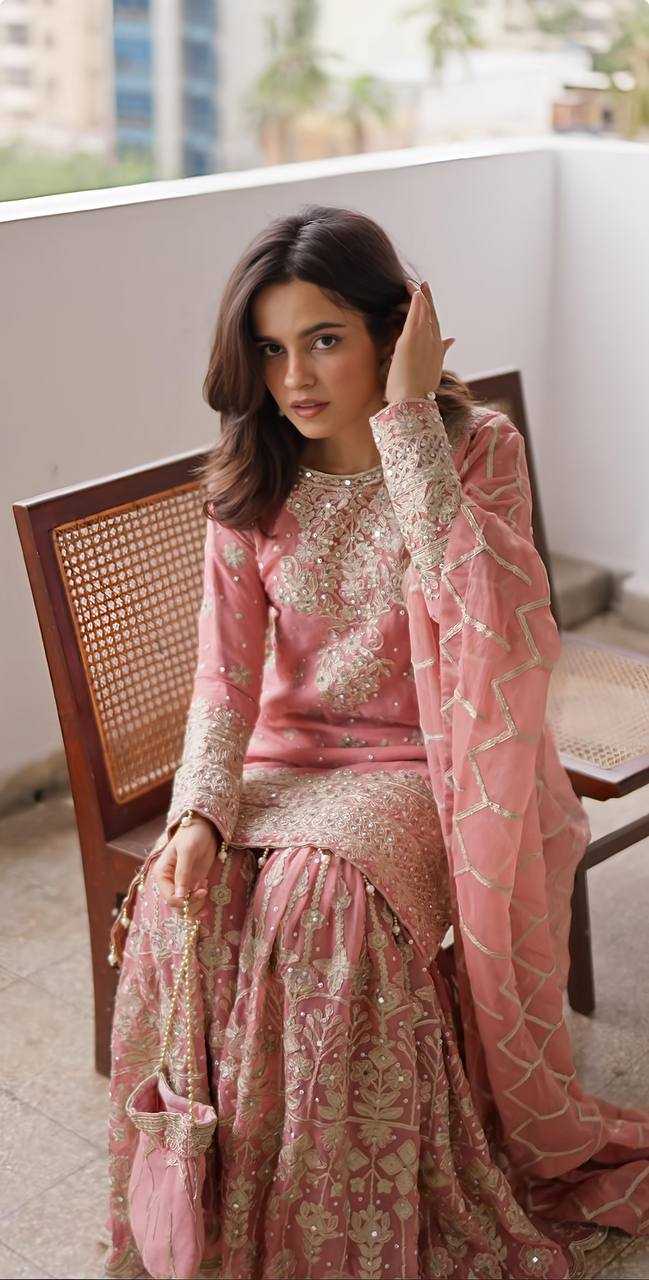 Georgette Wedding Sharara Salwar Suits