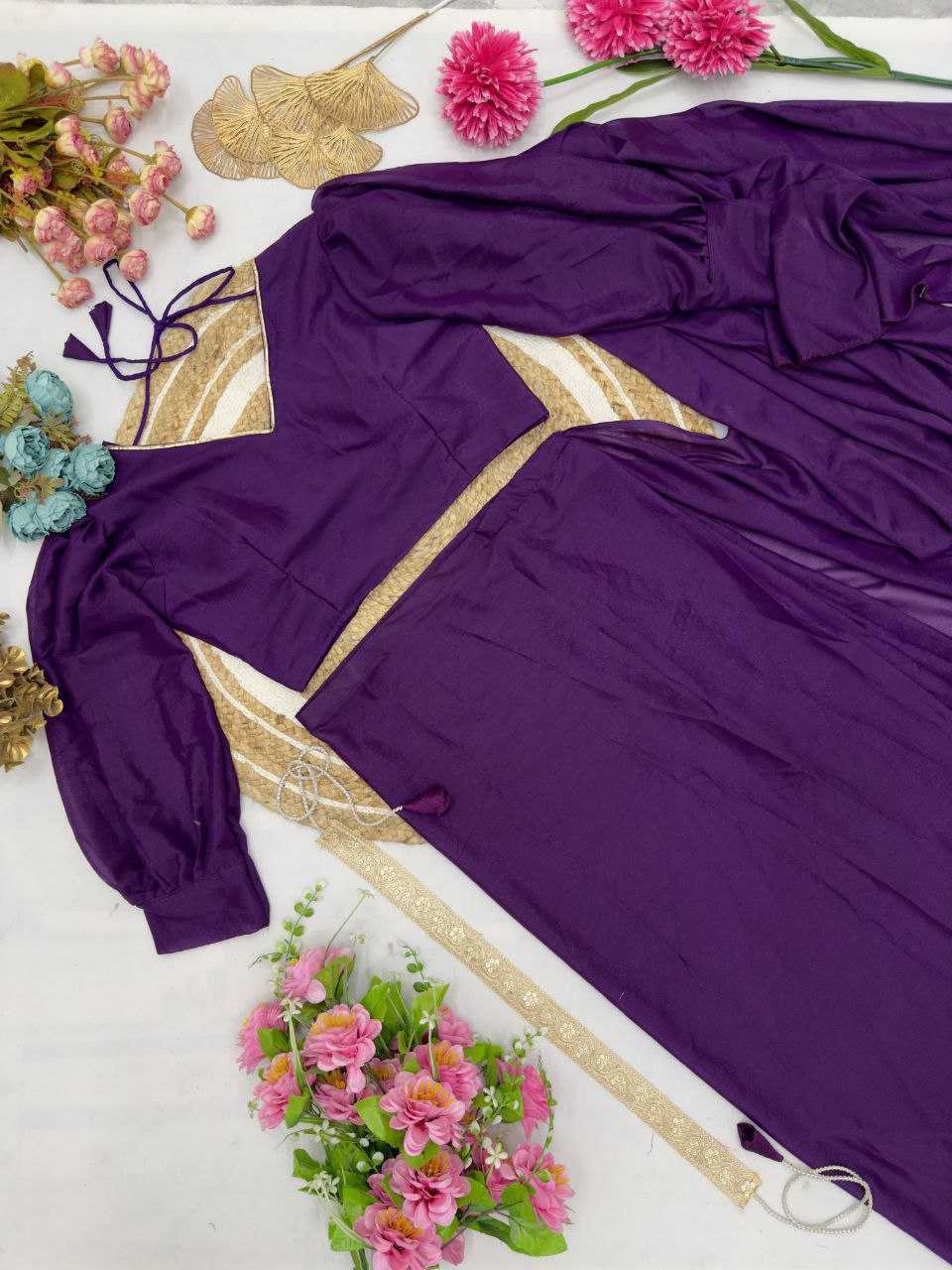Georgette Ruffle Sarees Bollywood Saree Collections