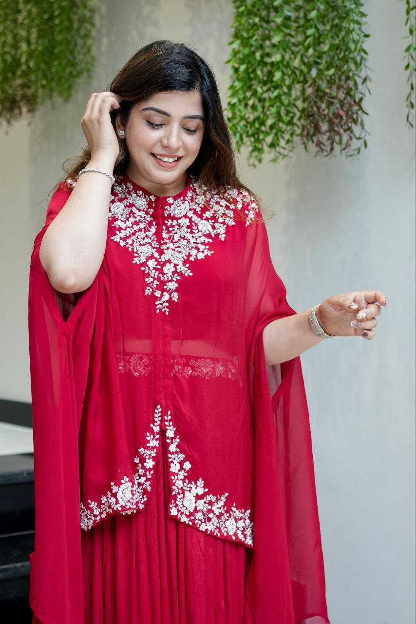 Georgette Indo-Western Fancy Lehenga