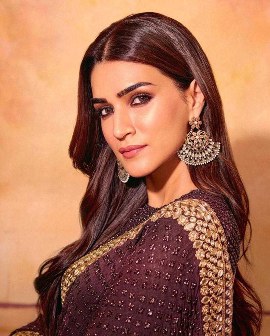 Georgette Embroidered Kriti Sanon Bollywood Saree Collections