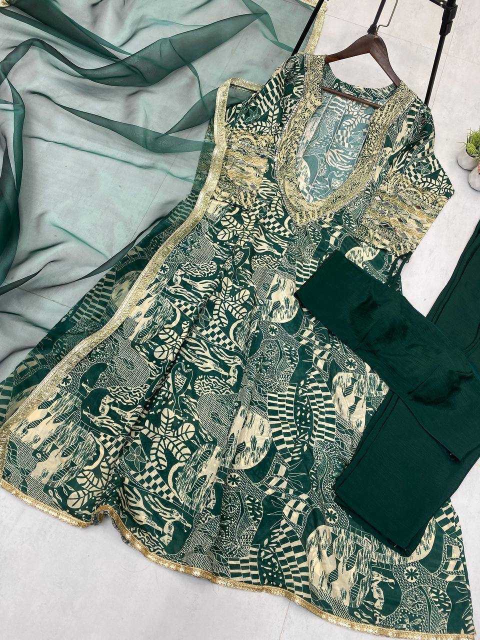 Georgette Indo Western Dresses