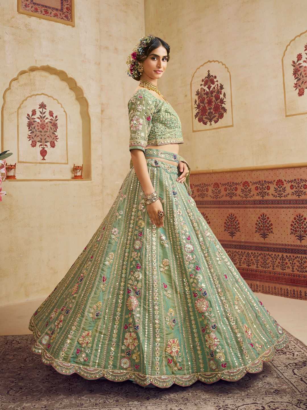 Net Lehengas Wedding Collections
