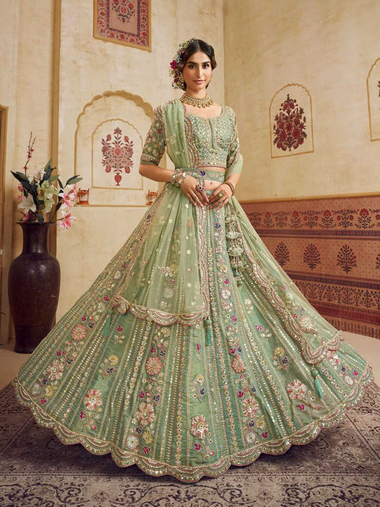 Net Lehengas Wedding Collections