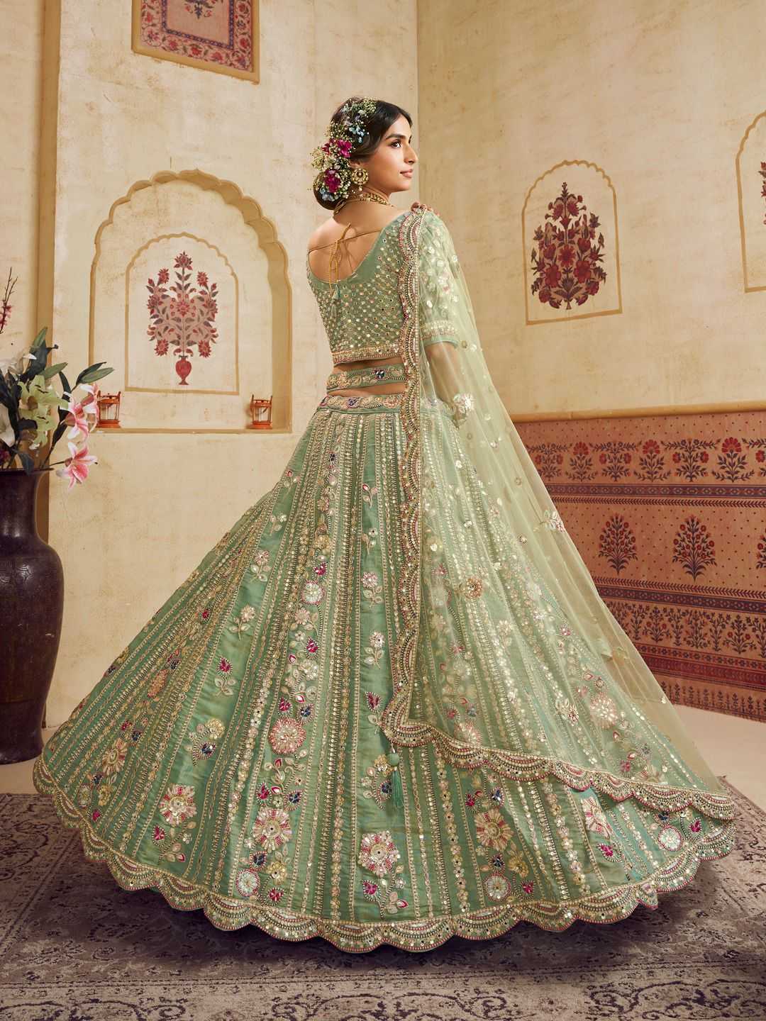 Net Lehengas Wedding Collections