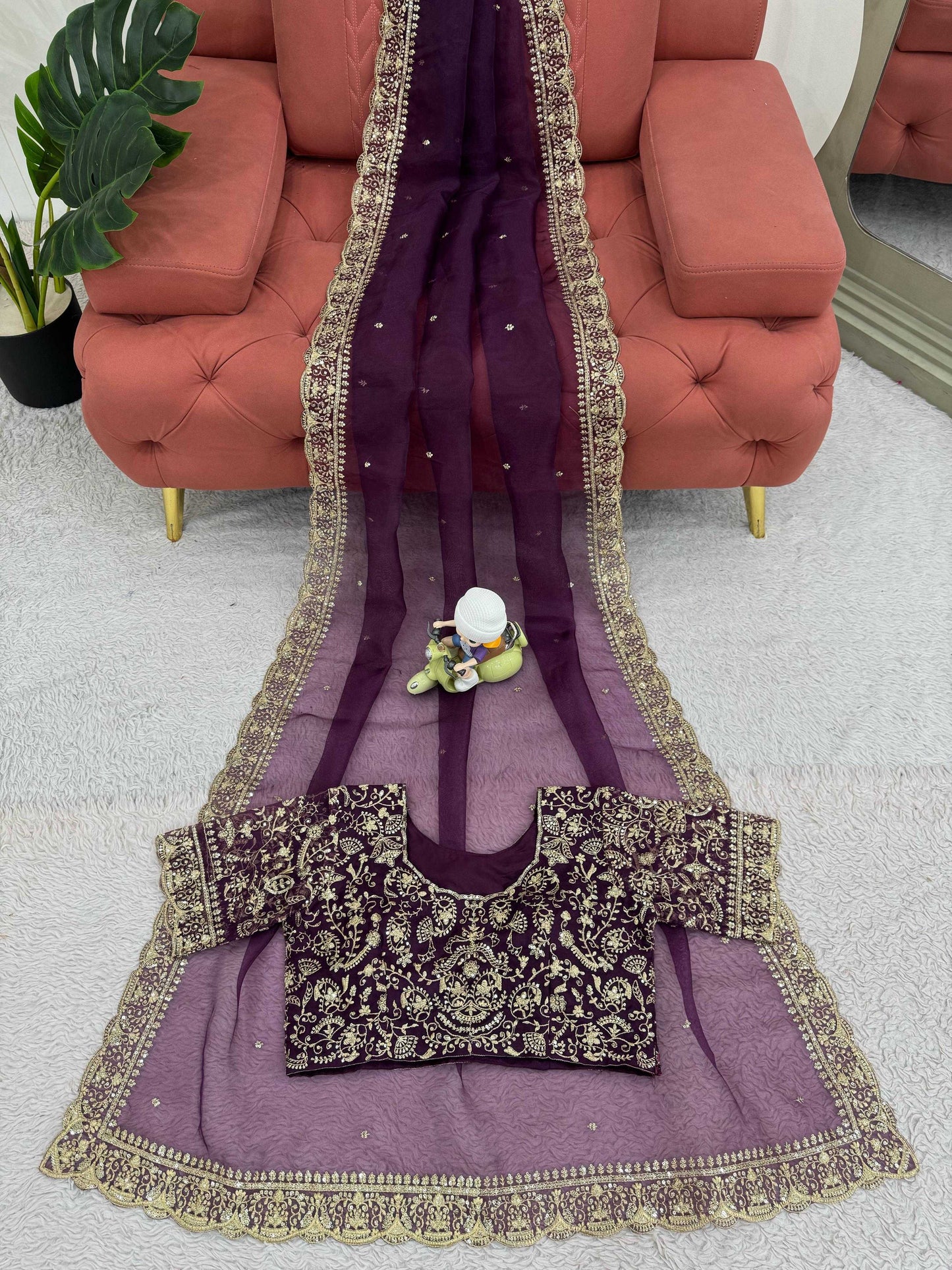 Organza Silk Designer Cocktail Party Collections