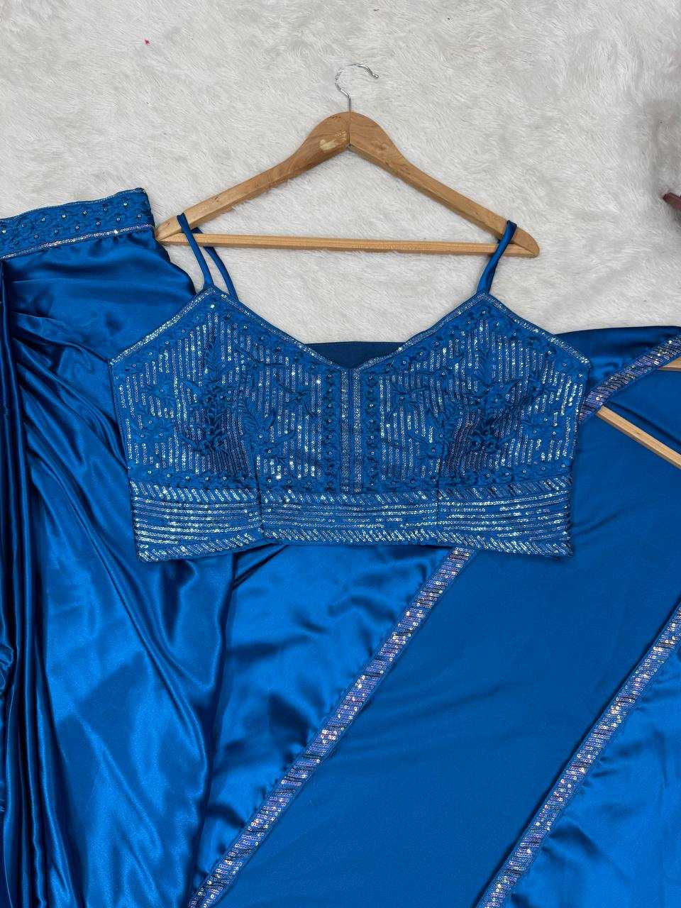 Party Wear Satin Silk Indo Western Dresses