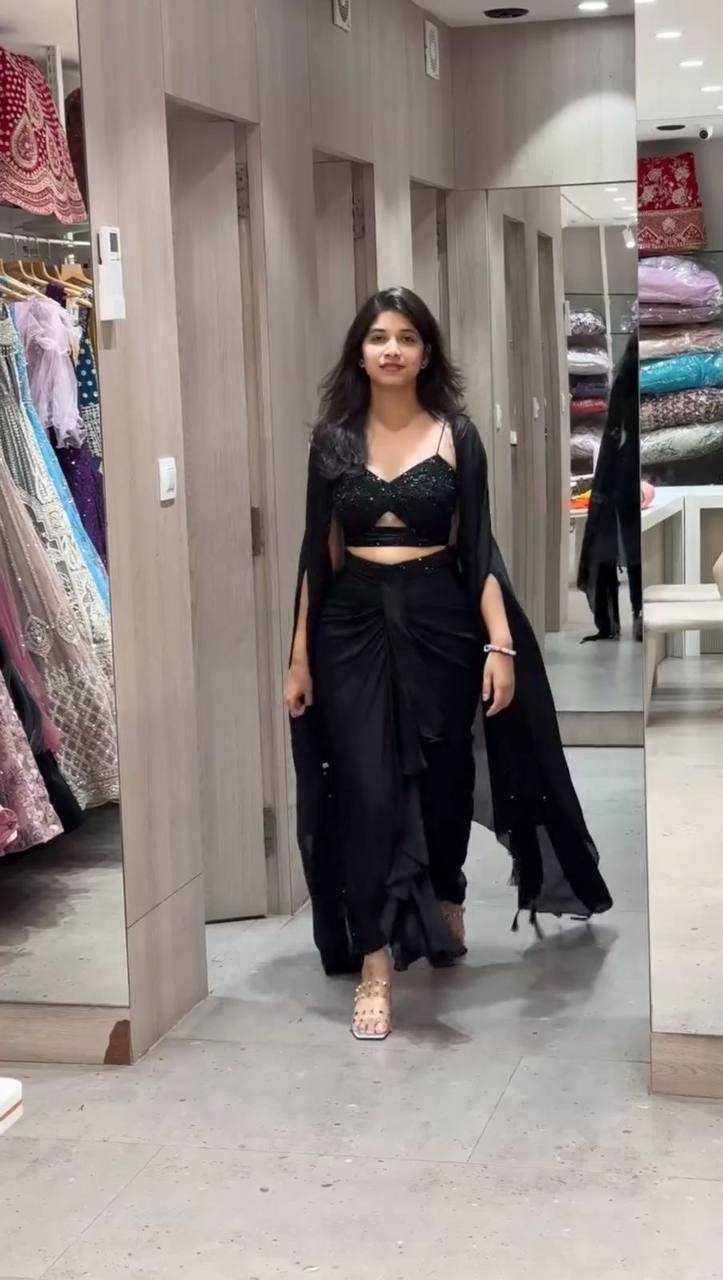 Party Wear Satin Silk Indo Western Dresses