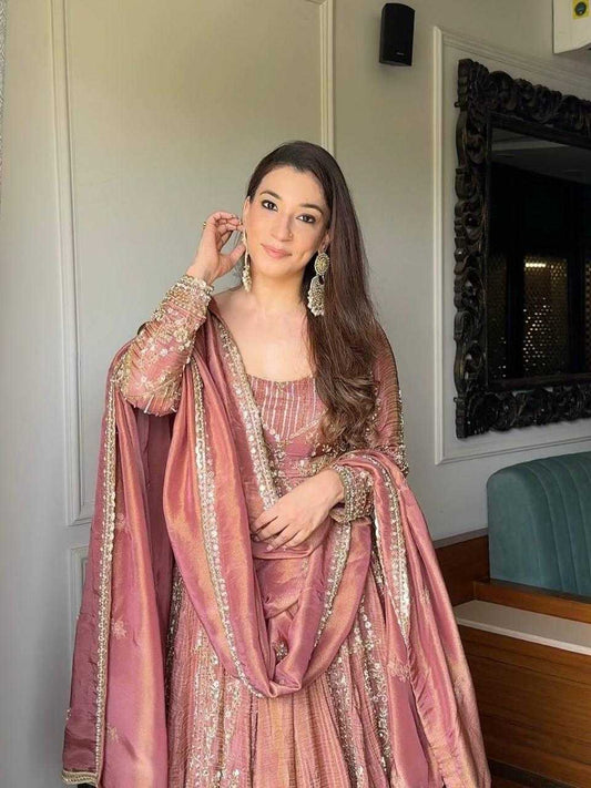Silk Sharara Salwar Suit