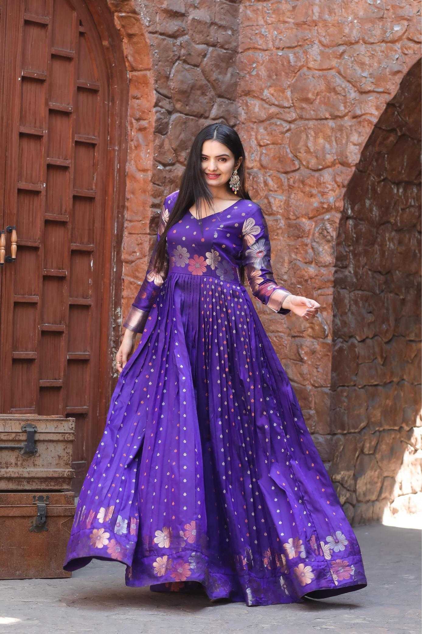 Soft Silk Designer Party Gowns Gowns