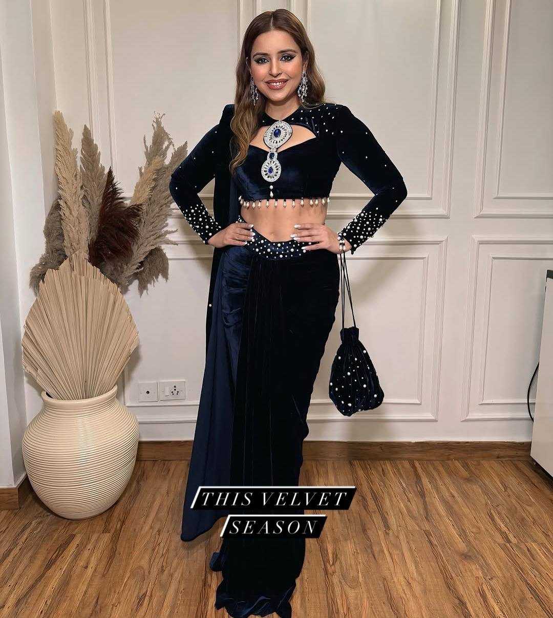 Velvet Lehenga Sarees