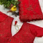 Georgette  LEELA Party Wear  Red Saree