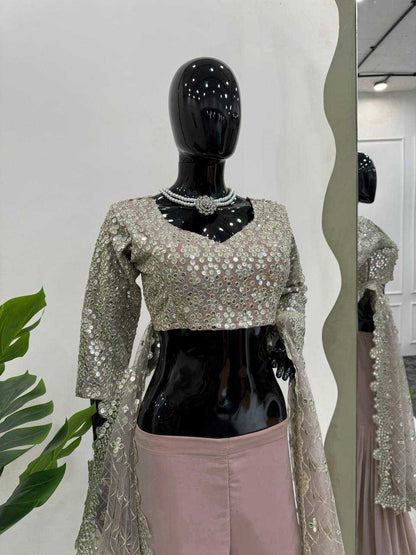 FAUX GEORGETTE SHARARA SUITS