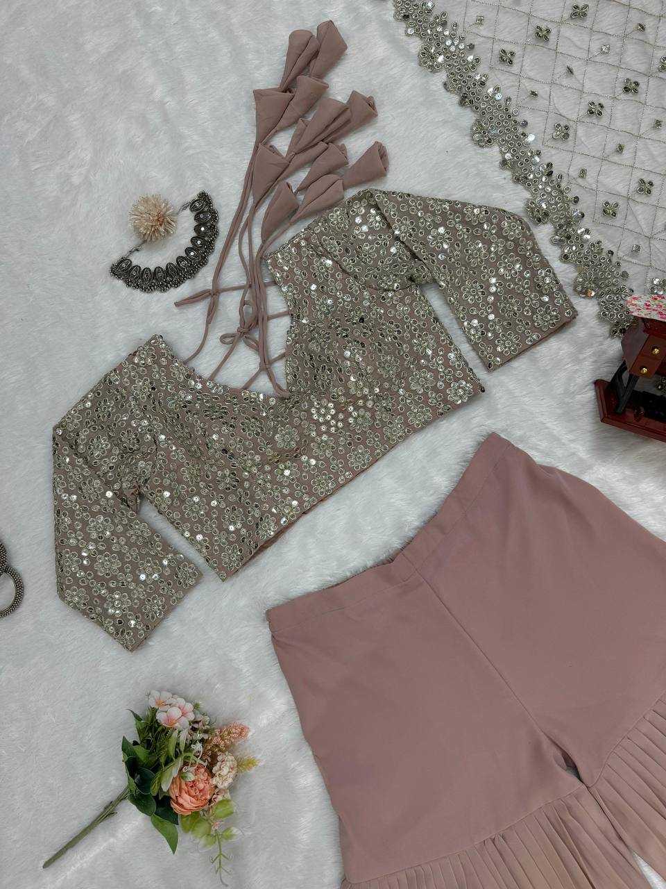 FAUX GEORGETTE SHARARA SUITS
