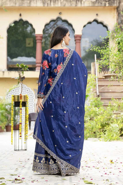 Chinnon Silk Designer Palazzo Suit
