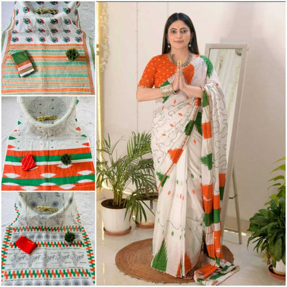 Independence Day Saree