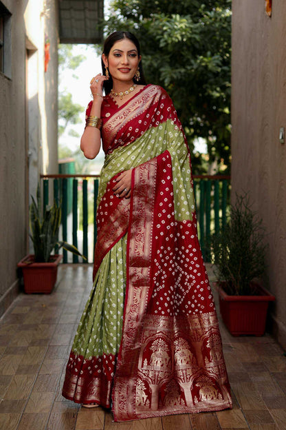 Bandhej Silk Saree Wedding Collection