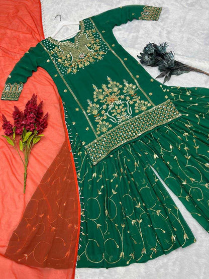 Vibrant Designer Sharara Suit