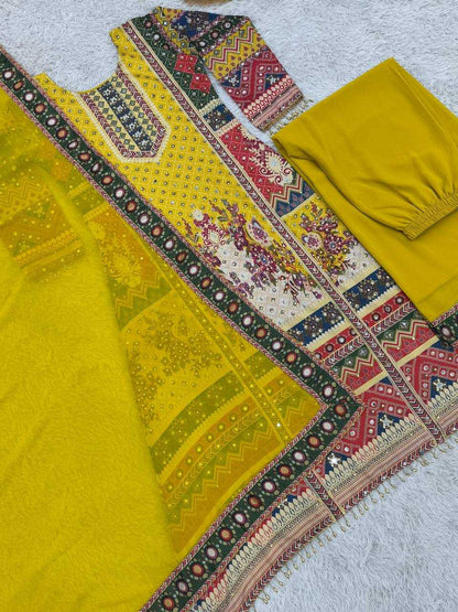 Chinnon Silk Designer Salwar Suit