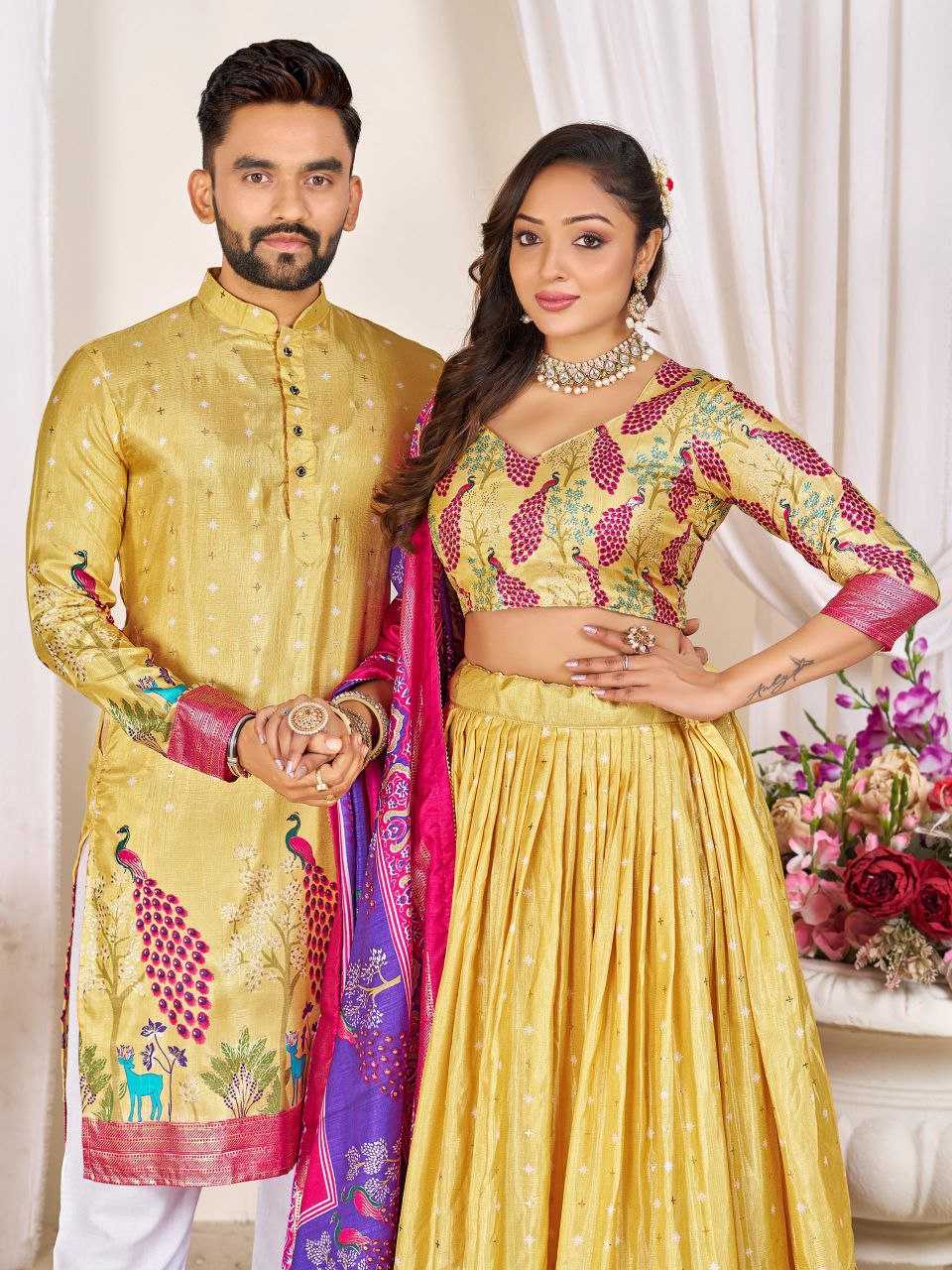 Couple Wear Dola Silk Designer Collection