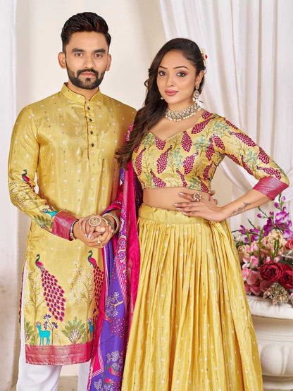 Couple Wear Dola Silk Designer Collection
