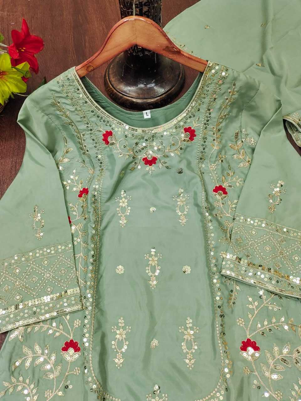 Crepe Palazzo Designer Suit