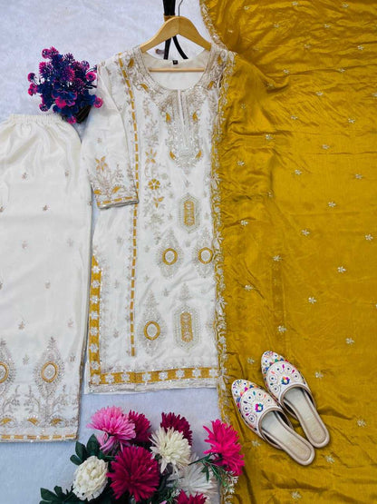 Chinnon Silk Palazzo Suit