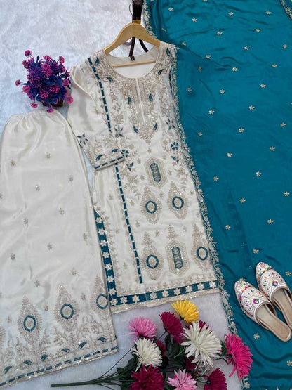 Chinnon Silk Palazzo Suit