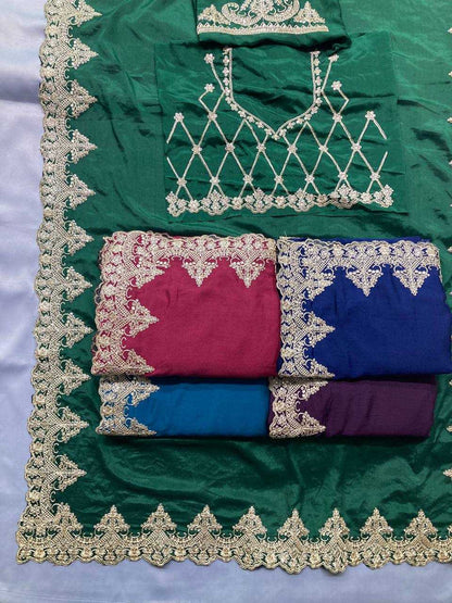 Madhuri Chinnon Silk Saree
