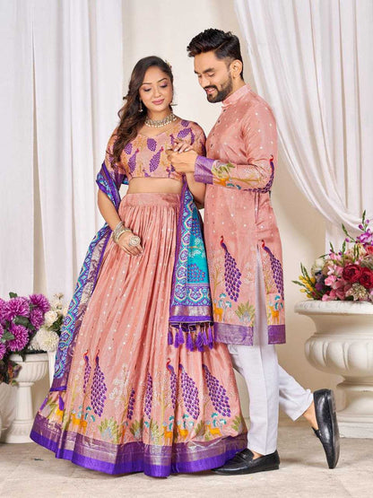 Couple Wear Dola Silk Designer Collection