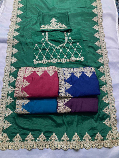 Madhuri Chinnon Silk Saree