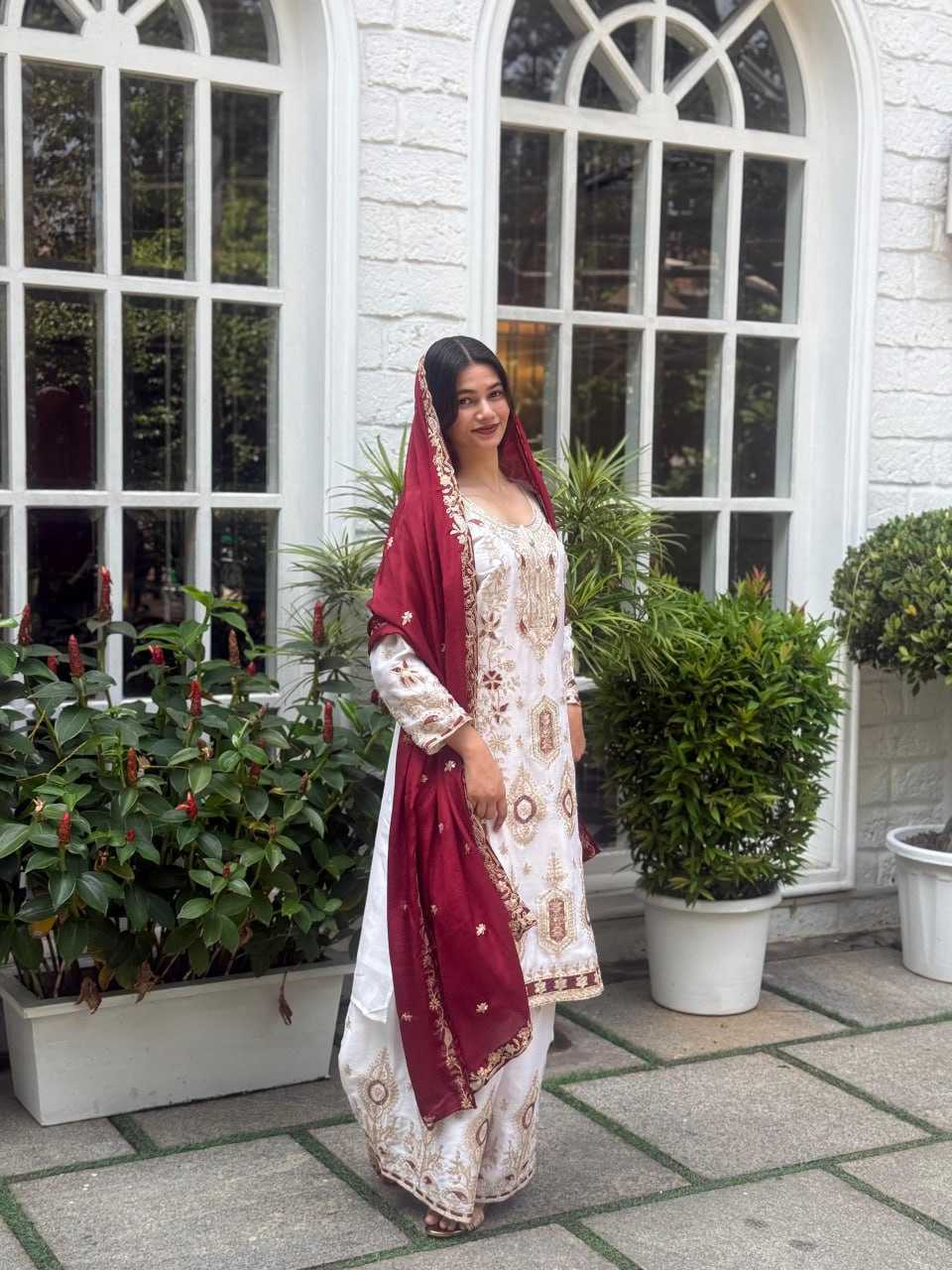 Chinnon Silk Palazzo Suit