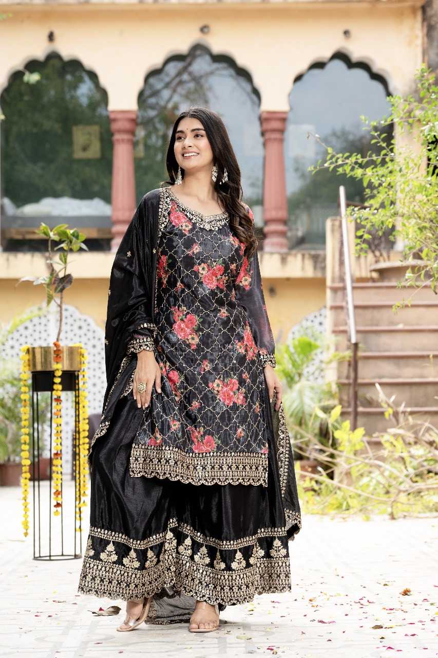 Chinnon Silk Designer Palazzo Suit