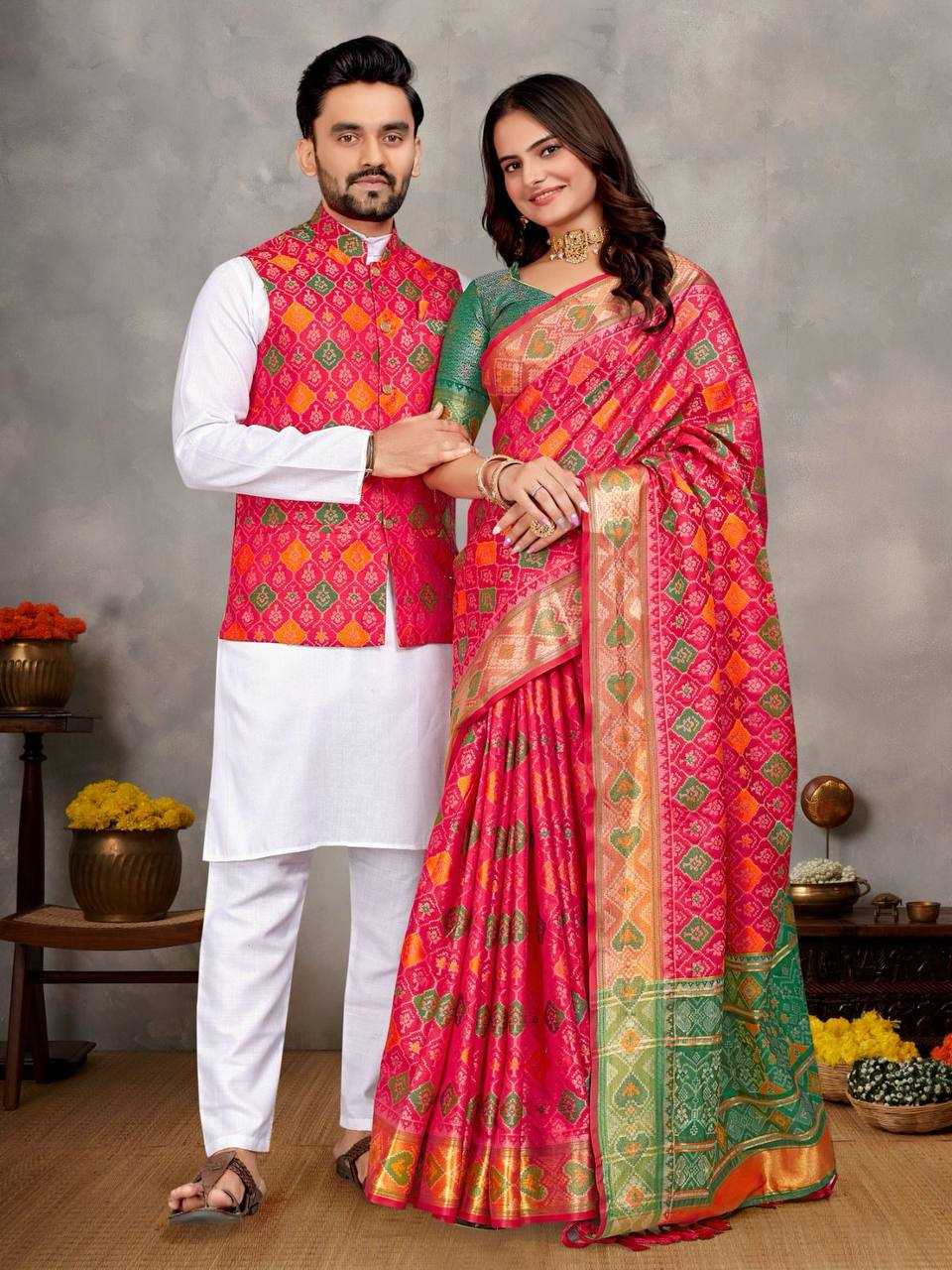 COUPLE Wear Saree Kurta Jacket Collection