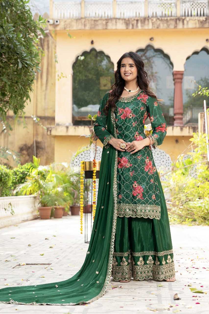 Chinnon Silk Designer Palazzo Suit