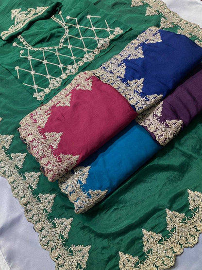 Madhuri Chinnon Silk Saree