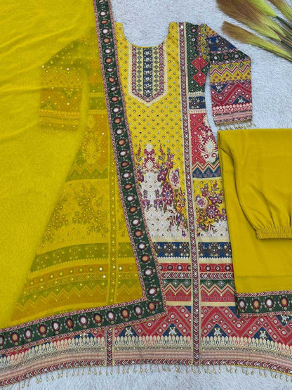 Chinnon Silk Designer Salwar Suit