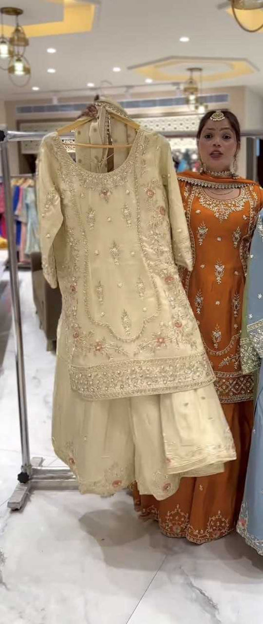 Crepe Palazzo Designer Suit