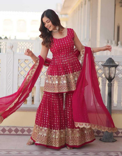 Faux Georgette Designer Suit