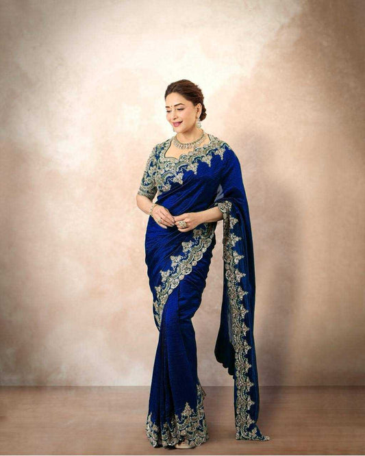 Madhuri Chinnon Silk Saree