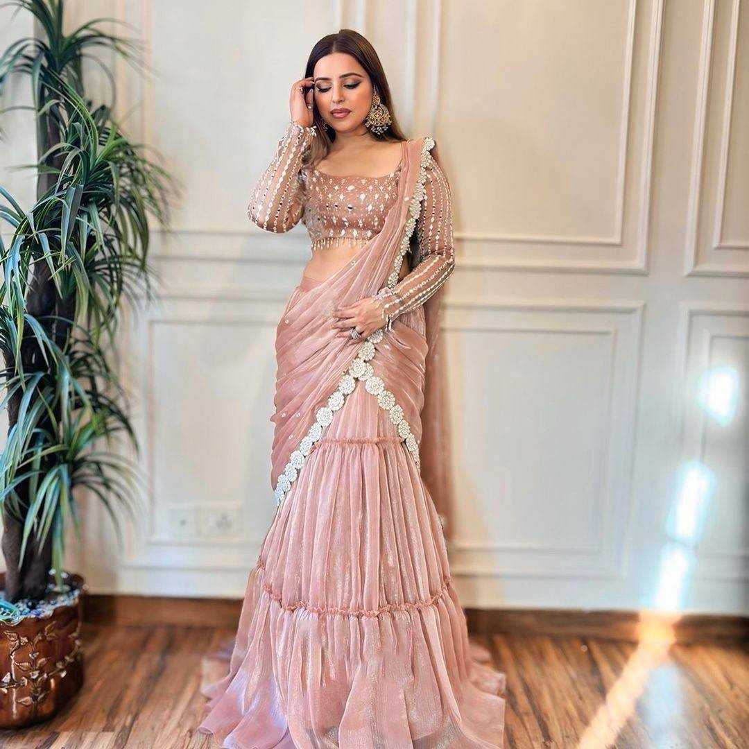 Organza Ruffle Style Saree