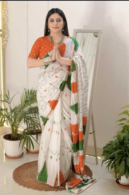 Independence Day Saree